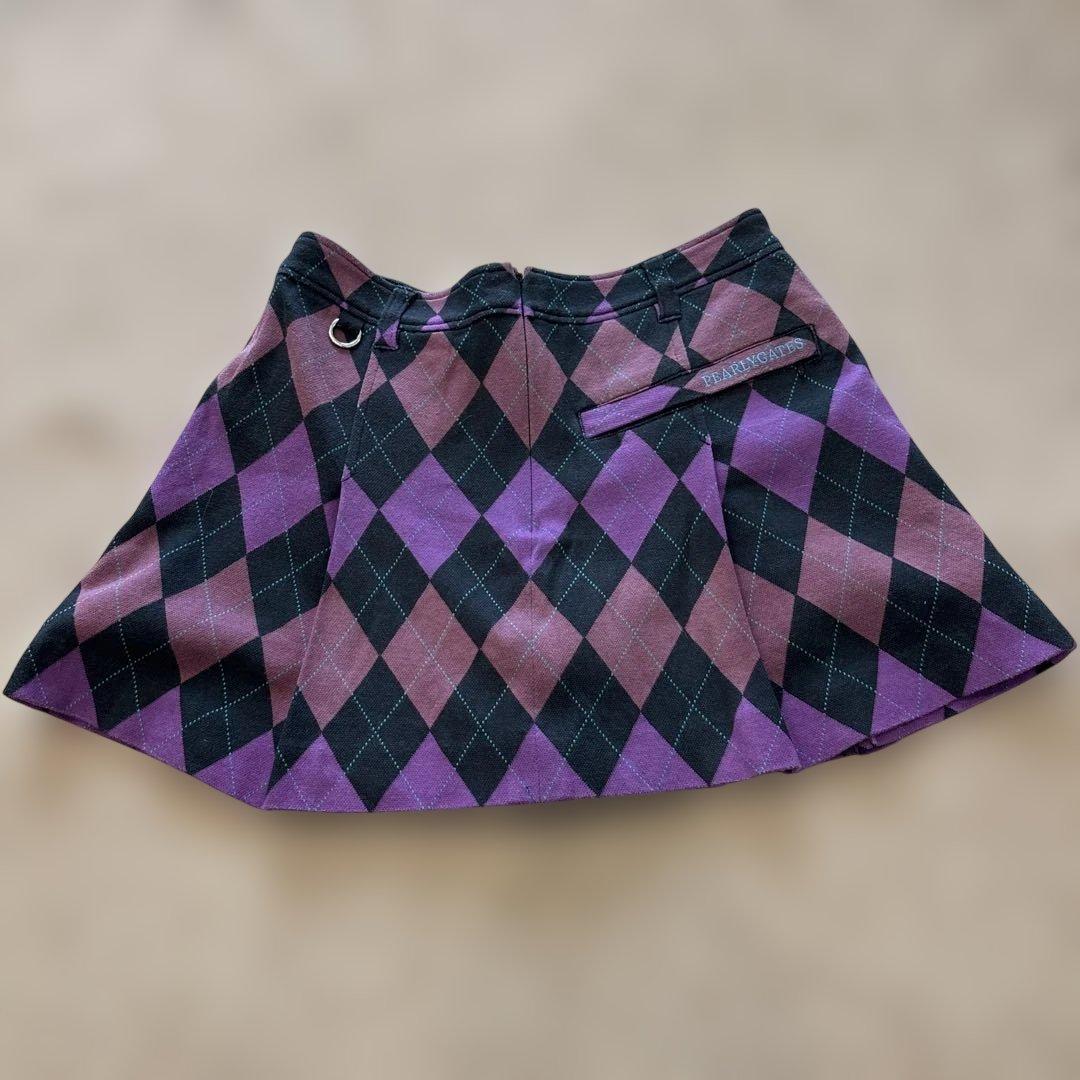 MASTER BUNNY ロゴジャケット 紺✖️パーリーゲイツダイヤ柄スカート0