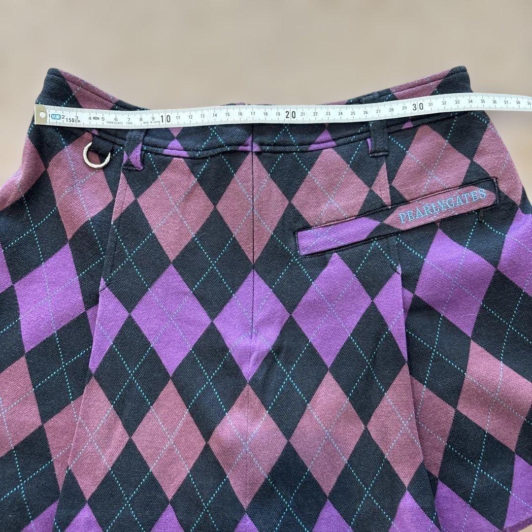 MASTER BUNNY ロゴジャケット 紺✖️パーリーゲイツダイヤ柄スカート0