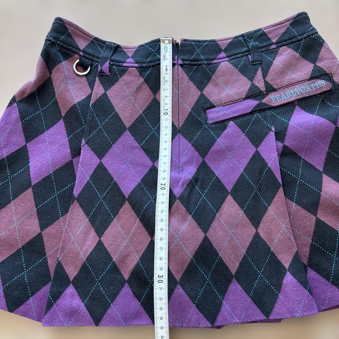 MASTER BUNNY ロゴジャケット 紺✖️パーリーゲイツダイヤ柄スカート0