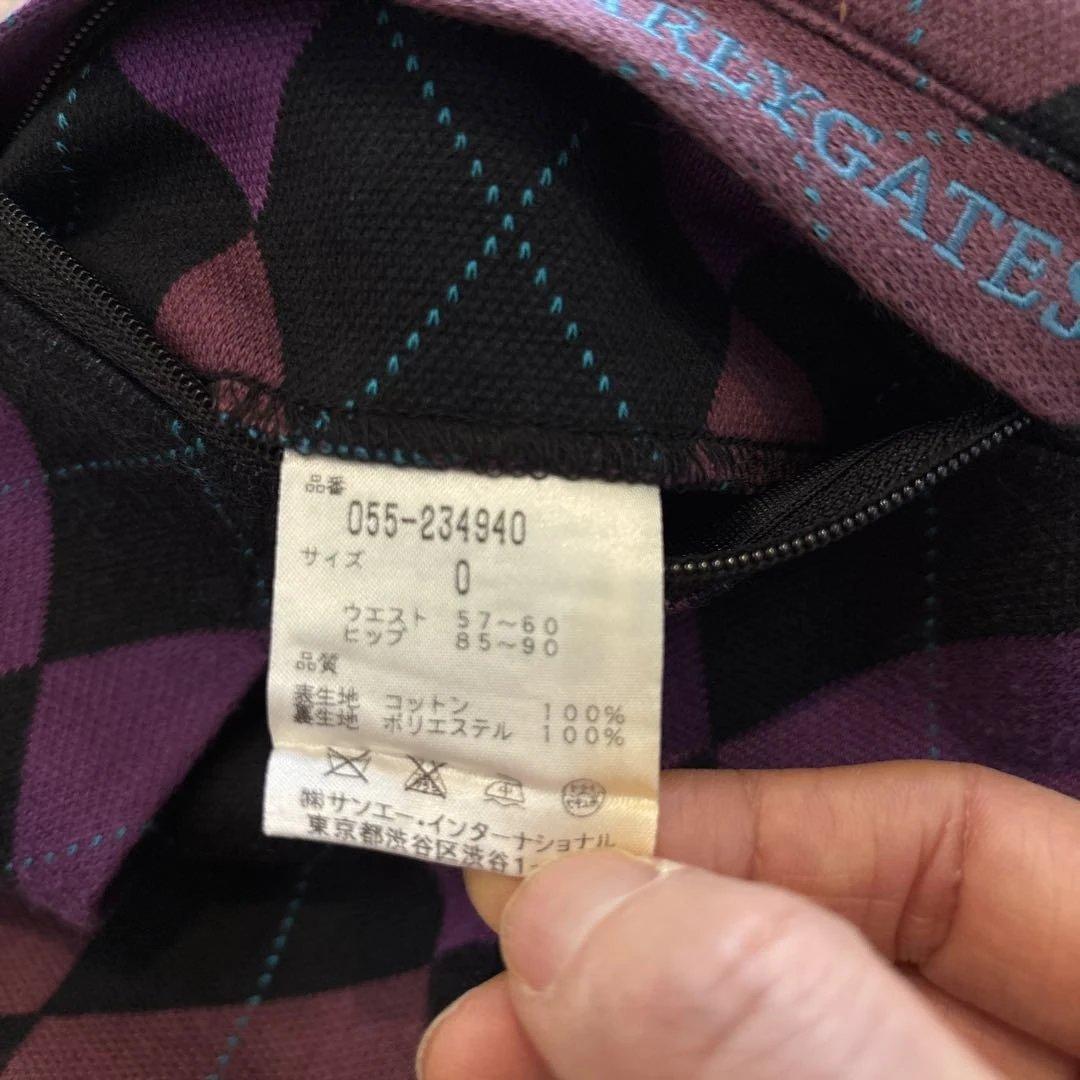 MASTER BUNNY ロゴジャケット 紺✖️パーリーゲイツダイヤ柄スカート0