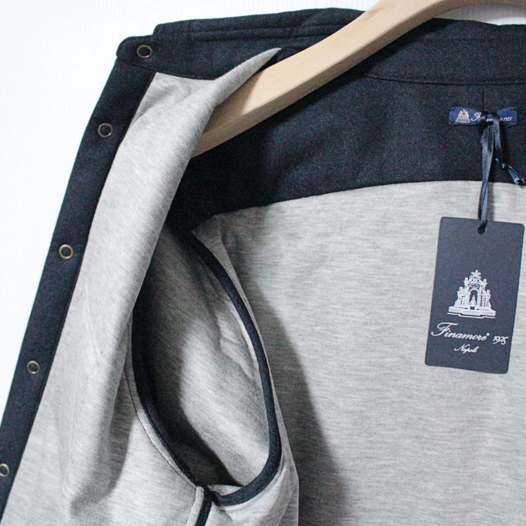 未使用訳 フィナモレ1925 イタリア製 ダブルフェイス生地シャツジャケット M