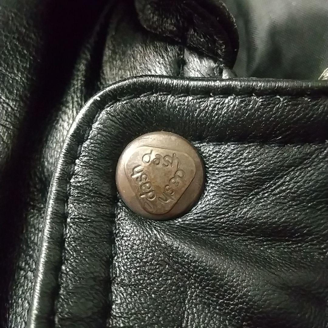 goodデザイン☆柔らかめ☆カウレザー 本革 レザージャケット L ブラック