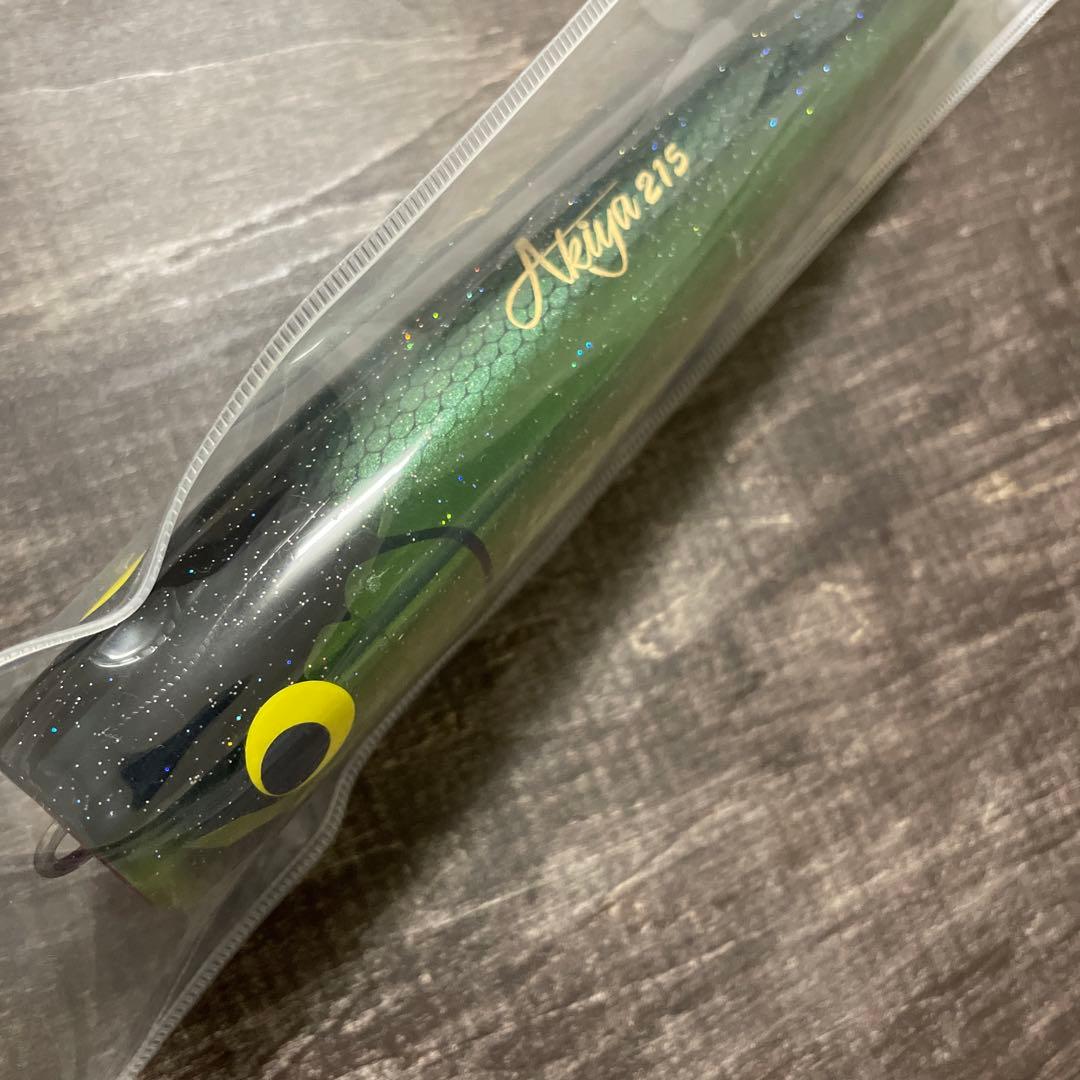 アキヤポッパー 215 グリーンバックゴールドラメ ウッドリーム G665