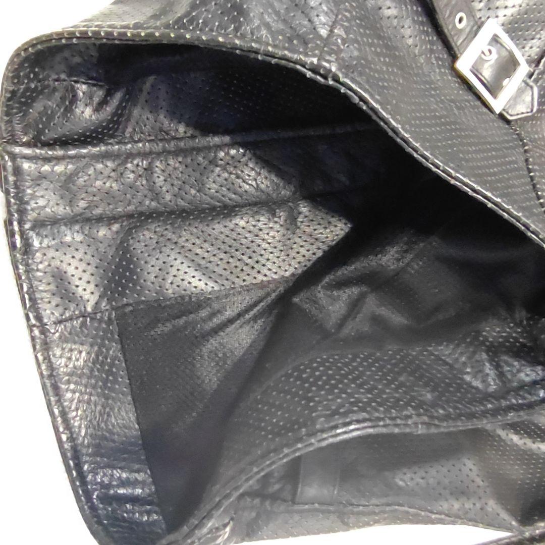 【HORNWORKS シングルライダース】パンチングレザー レザージャケット