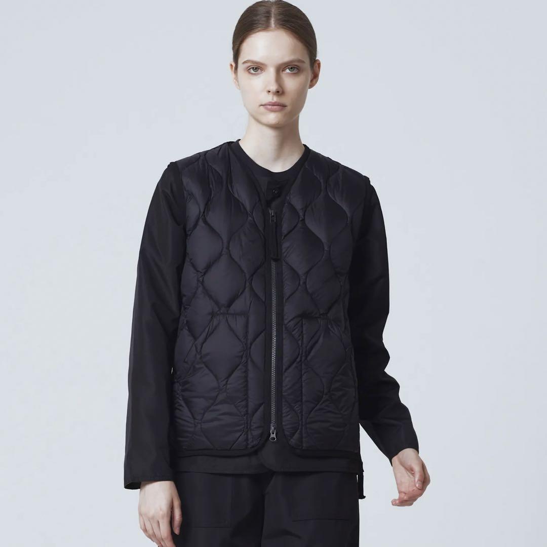 ほぼ新品【TAION】ミリタリー VネックWジップ ダウンベスト（ソフトシェル）