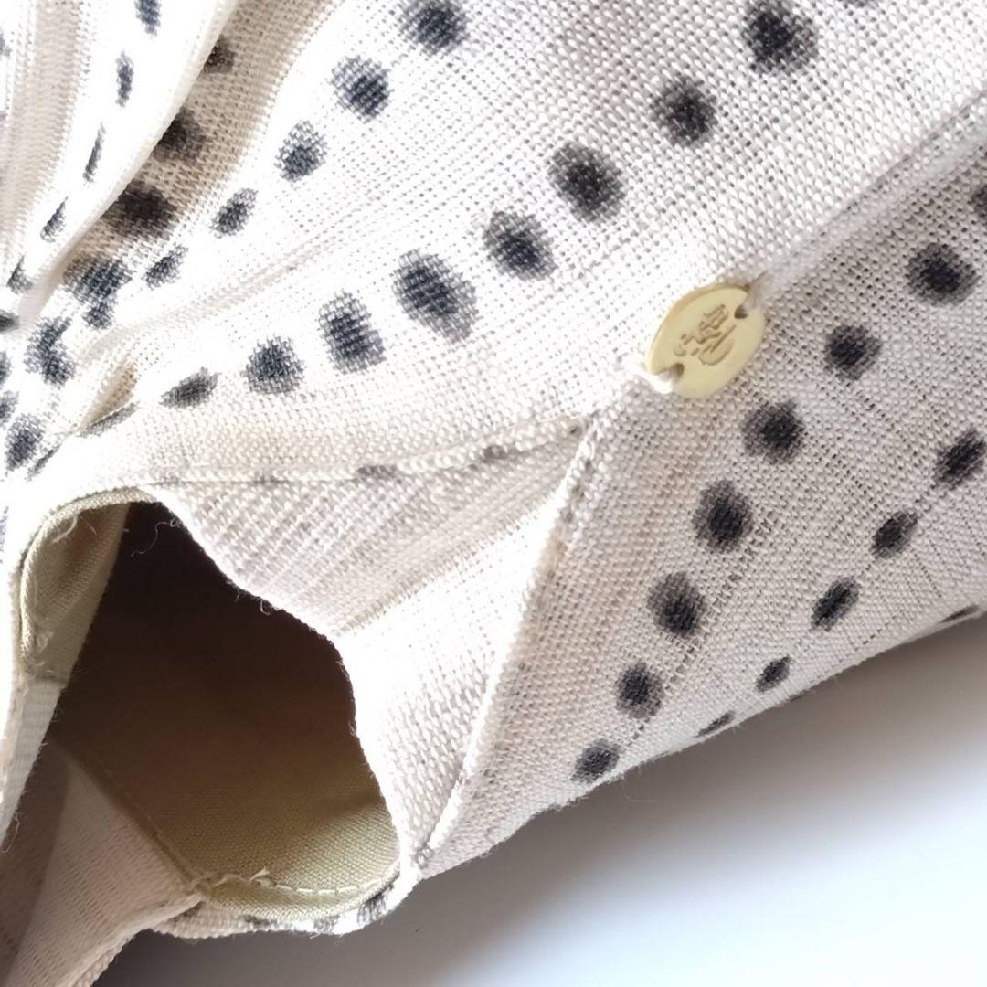 summerセール 手織利麻布 バンブーハンドル豆絞りバック