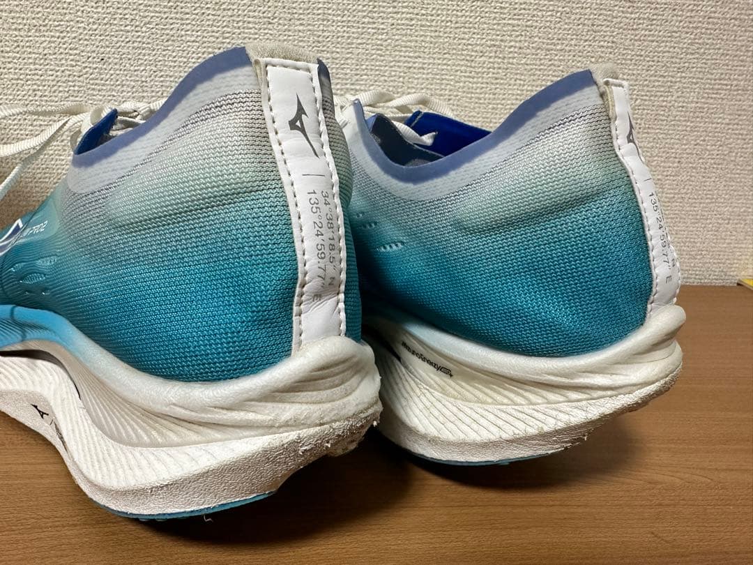 29cm！ミズノ ウエーブリベリオンプロ 2 ランニングシューズ