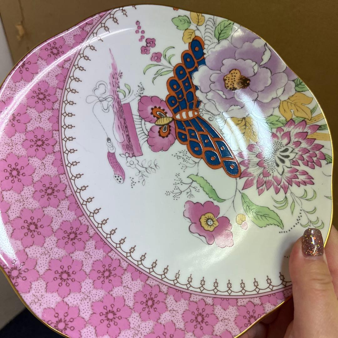 ウエッジウッド ハーレークイン バタフライブルーム プレート20cm