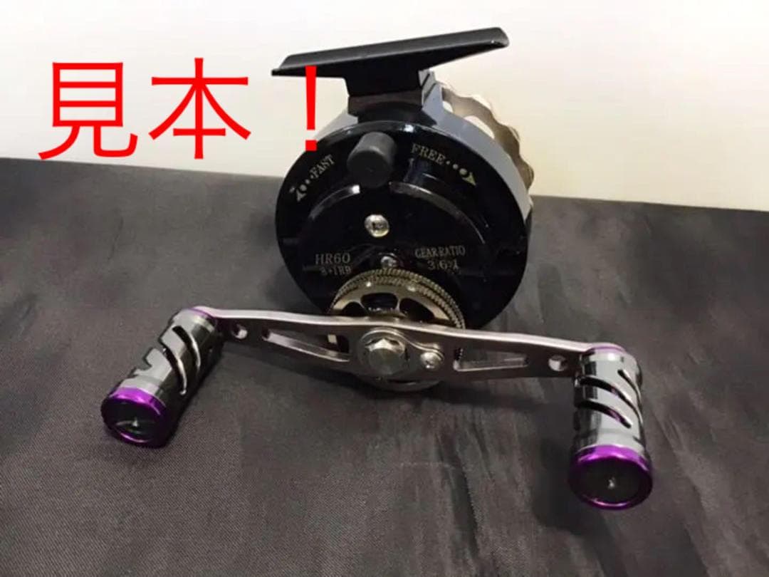 筏 カセ リール　左巻き ドラグ付き チョイ出し付き レッド ☆おまけ付き☆