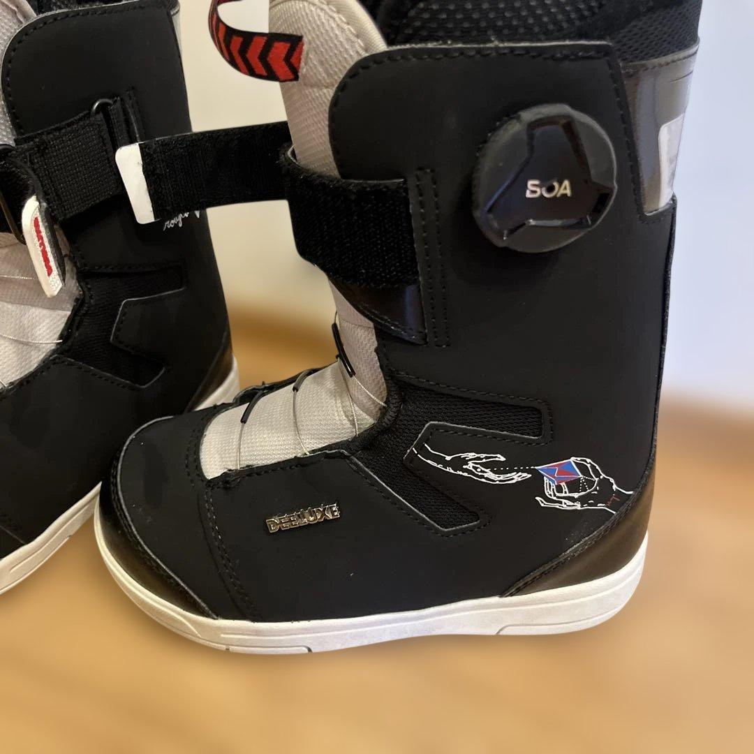 21cm子ども用 ブラック スノーボードブーツ