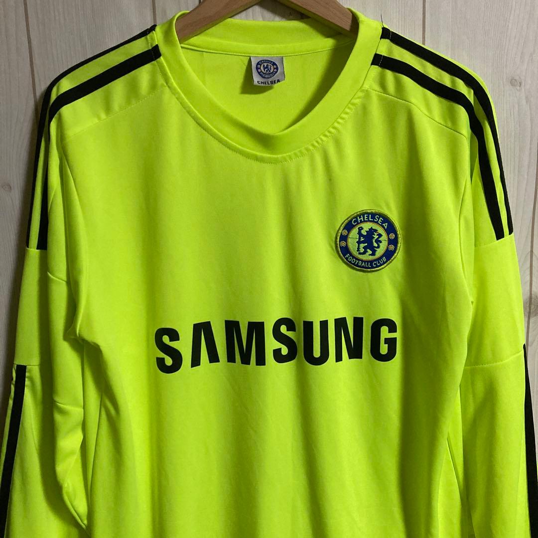 希少10-12年チェルシーFCチェフGKキーパーサッカーユニフォームゲームシャツ