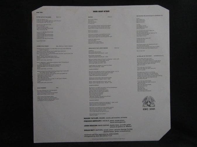 QUEEN★Sheer Heart Attack UK EMI オリジナル