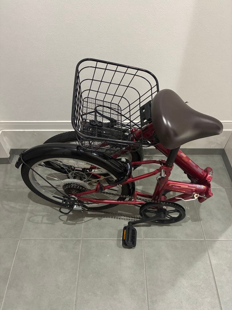 【美品】あさひ　折り畳み自転車　カジュリーフォールディング 206-L