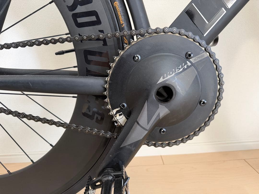 カスタム多数　リーダー　735 ピストバイク ブラック ディスクホイール