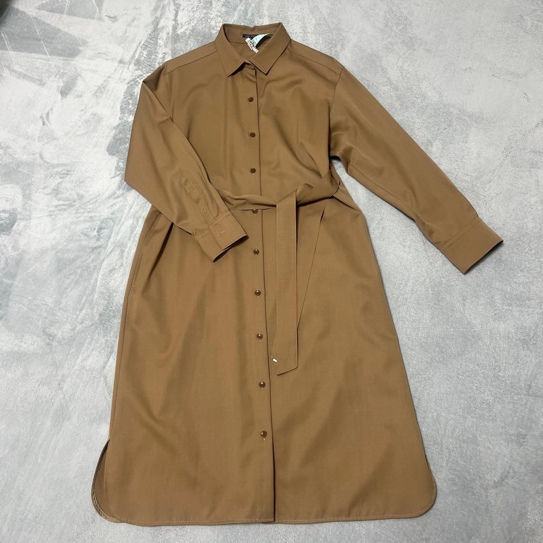 23区　ウールシャツワンピース　40