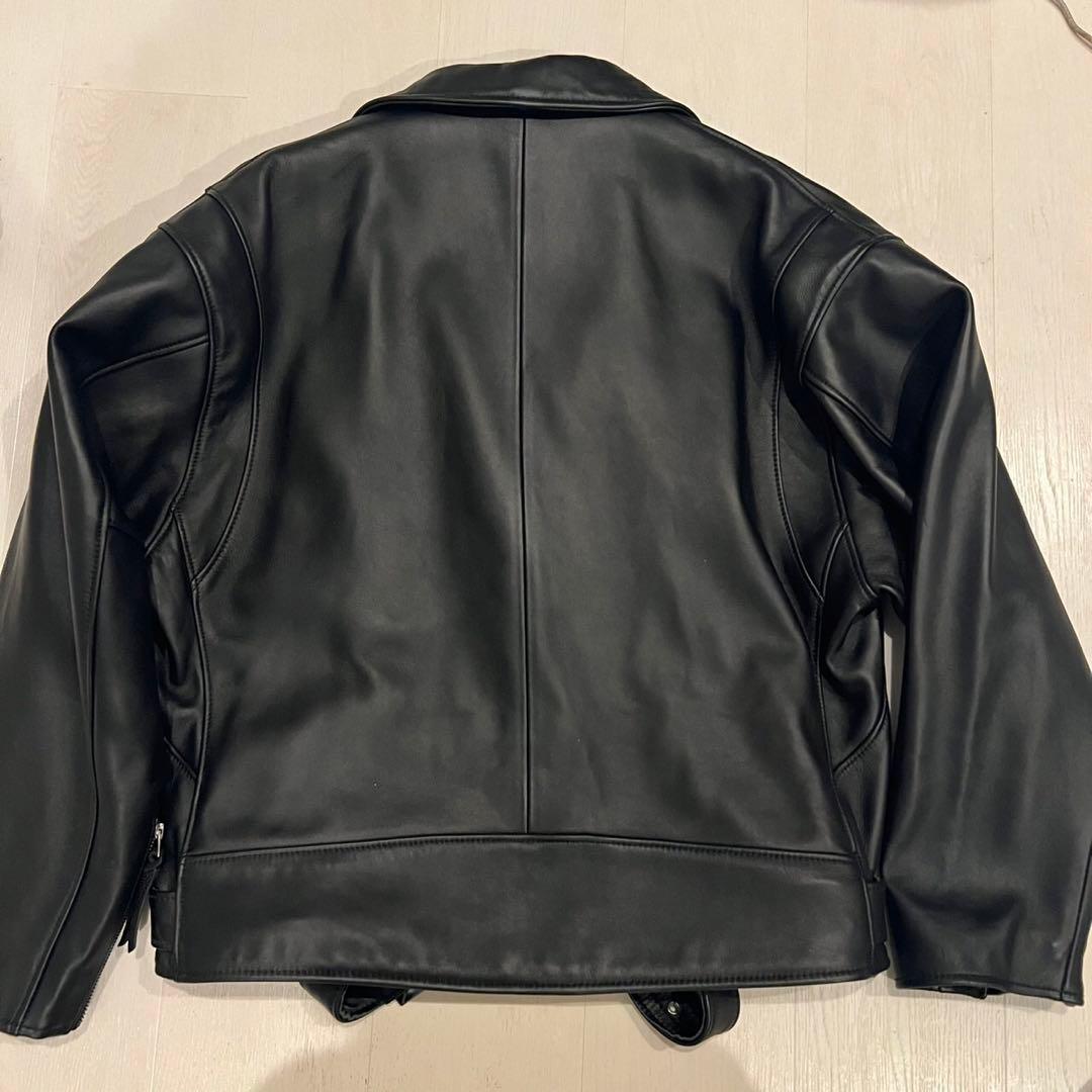 新品＜monkeytime＞シープレザーオーバーサイズダブルライダースジャケット