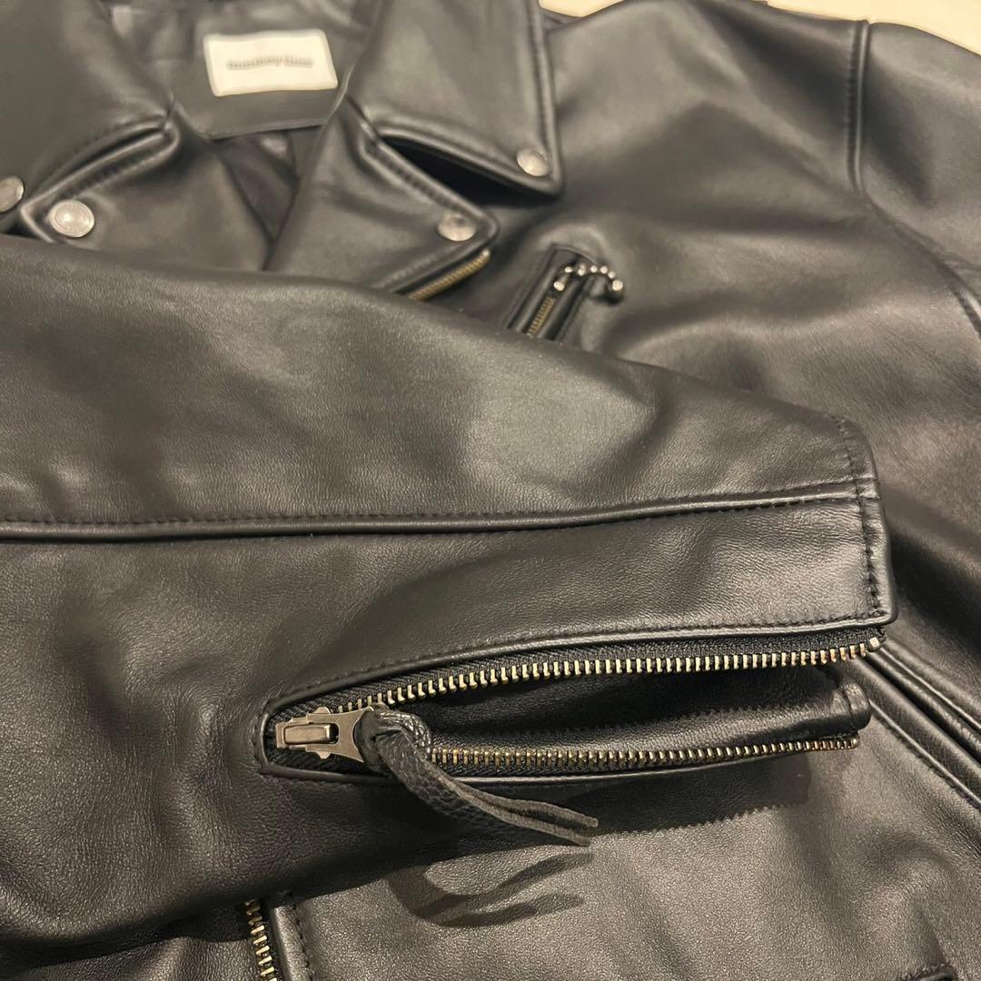 新品＜monkeytime＞シープレザーオーバーサイズダブルライダースジャケット