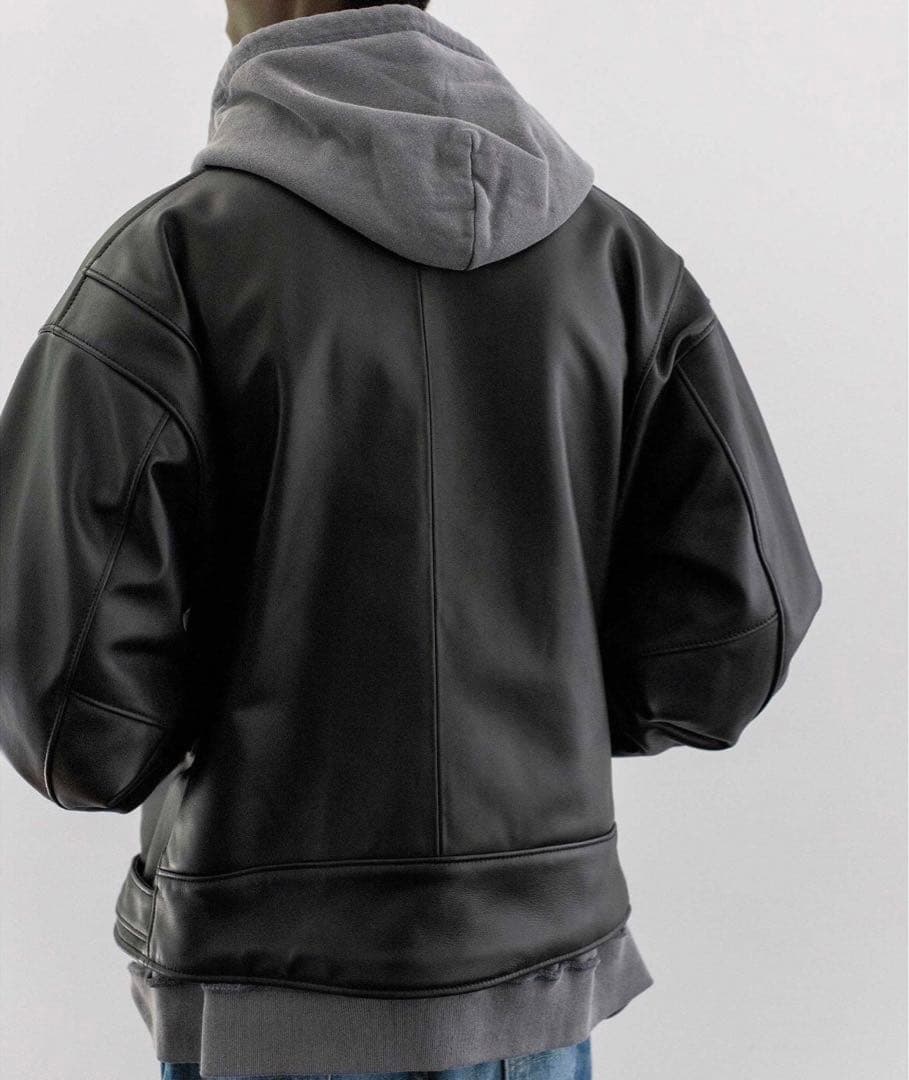 新品＜monkeytime＞シープレザーオーバーサイズダブルライダースジャケット