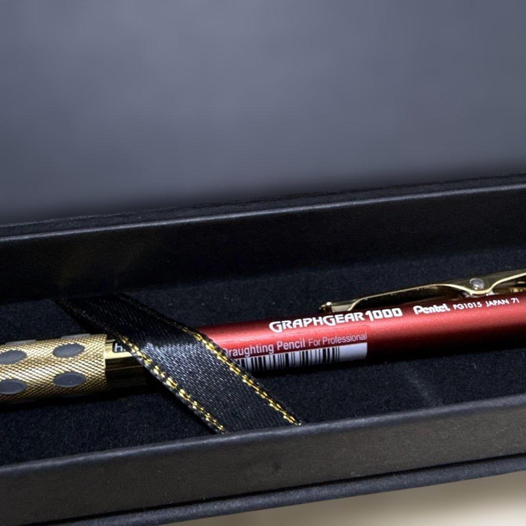 Pentel グラフギア1000 シャープペンシル　韓国限定　レッド