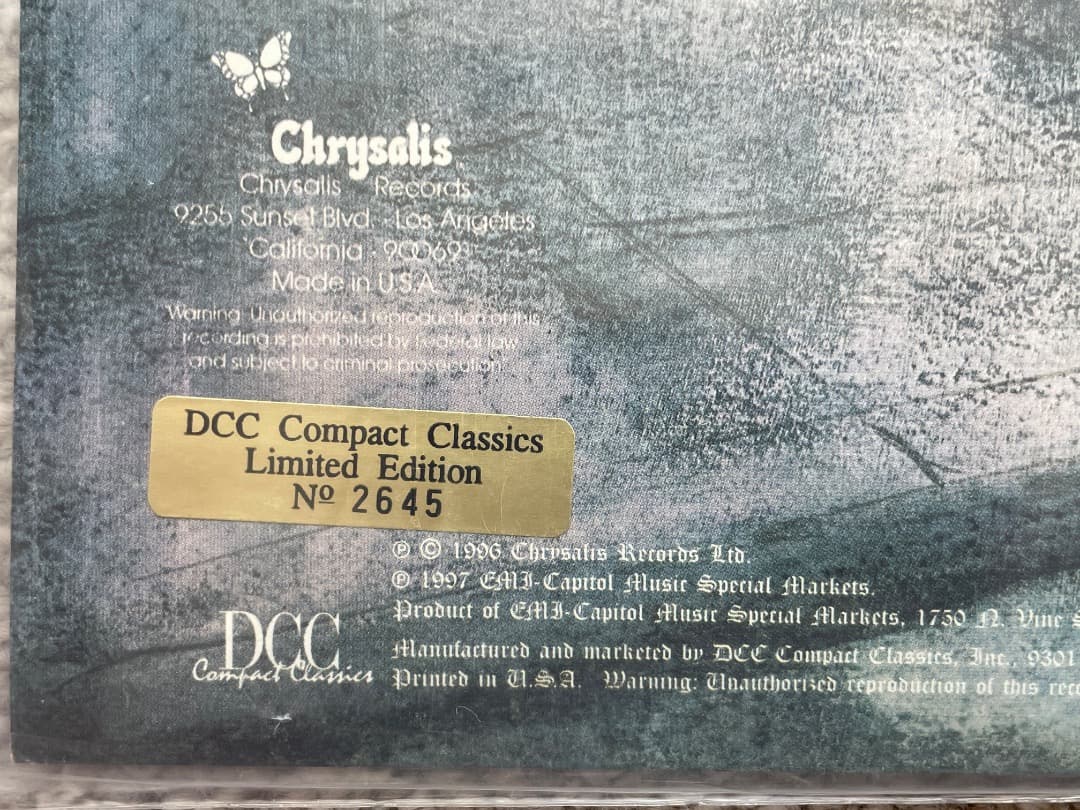 ジェスロ・タル『Aqualung』180g レコード DCC（LPZ-2030）