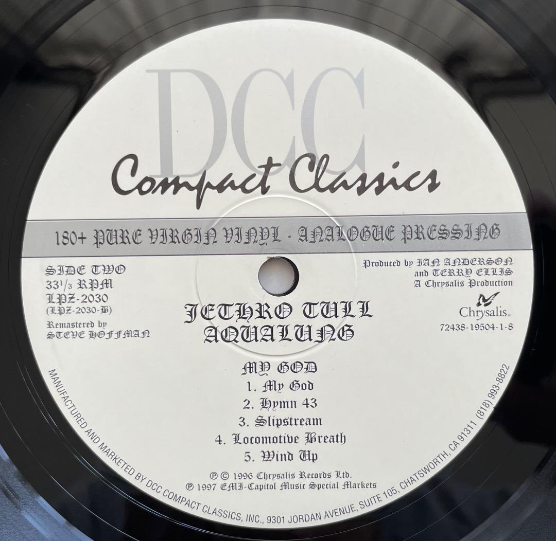 ジェスロ・タル『Aqualung』180g レコード DCC（LPZ-2030）