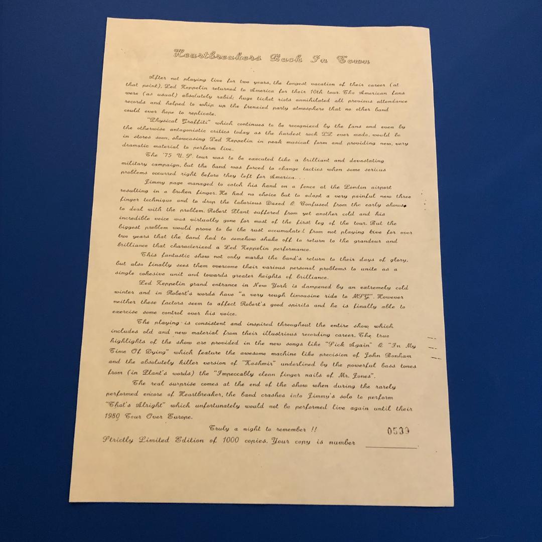 洋楽 2CD Led Zeppelin / Live At M.S.G. 1975