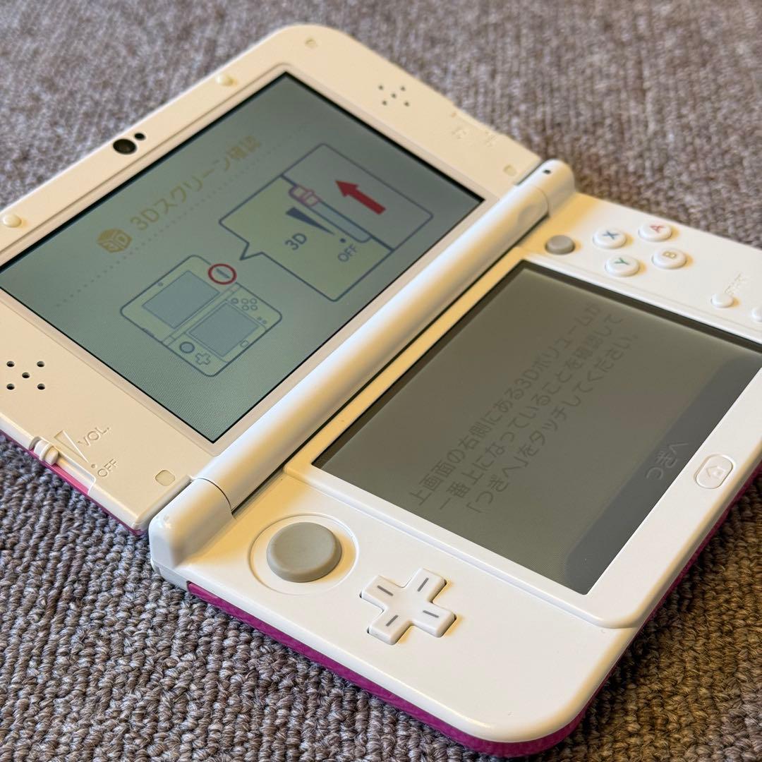 Newニンテンドー3DS LL ピンク×ホワイト 箱付き