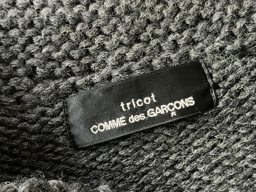 出品再開 トリココムデギャルソン ニットショートジャケット ピン付き