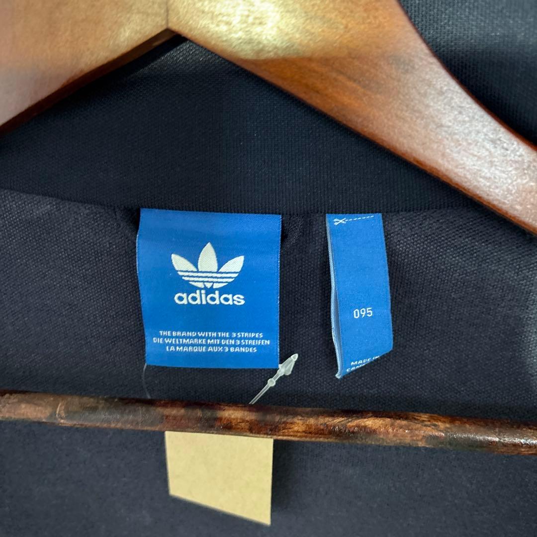 アディダスオリジナルス　トラックジャケット　Ｍ　ネイビー　刺繍ロゴ
