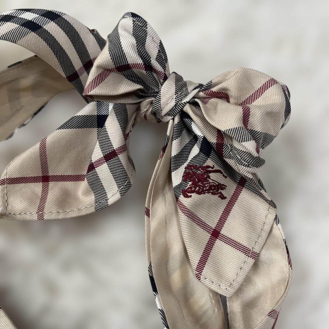 バーバリーブルーレーベル ホルターネックワンピース 36 ノバチェック