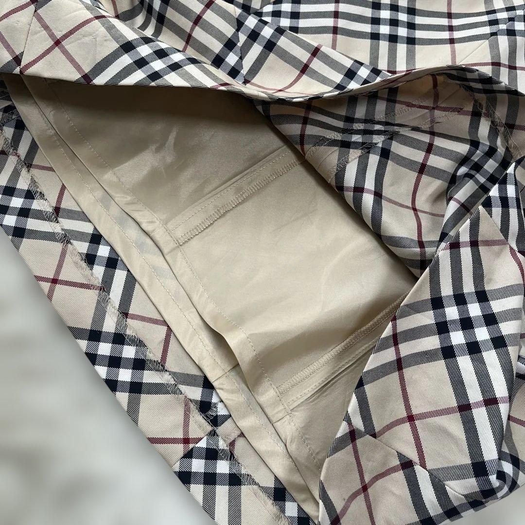 バーバリーブルーレーベル ホルターネックワンピース 36 ノバチェック