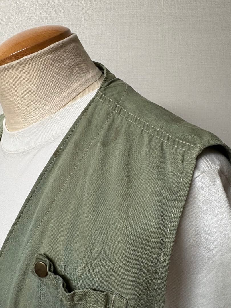 希少 1950s ビンテージ フィッシング ベスト L カーキ xpv