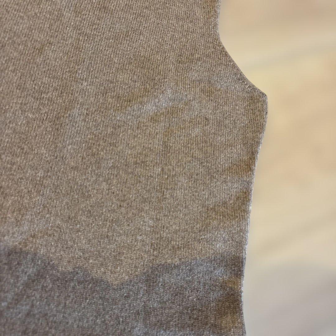 エルメス　ゴルチエ期　キャメル　ノースリーブワンピース