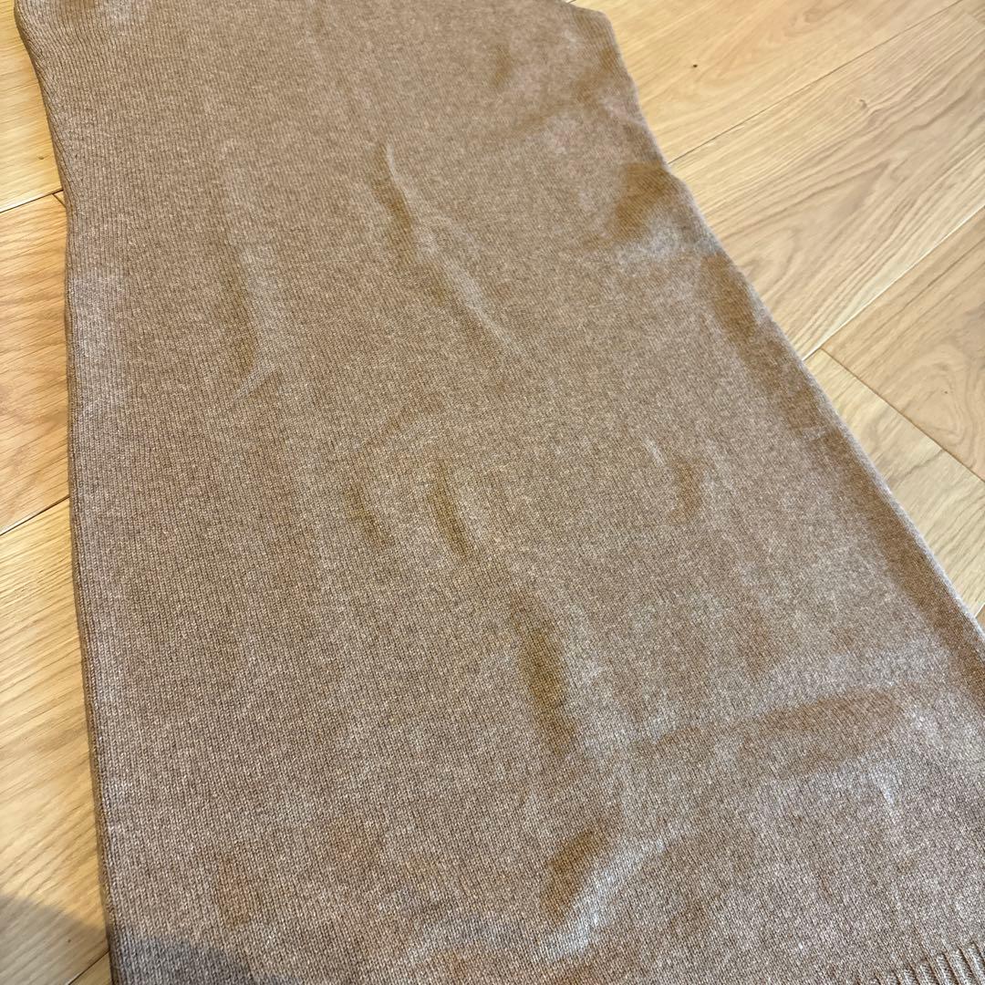 エルメス　ゴルチエ期　キャメル　ノースリーブワンピース