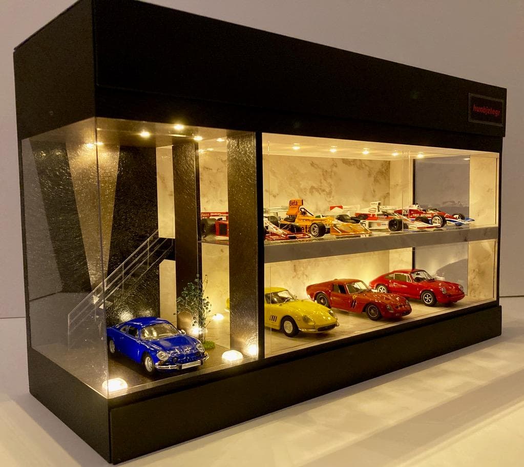 1/43仕様・Liberty Walk風・2層式ディスプレーBOX/ネオジオラマ