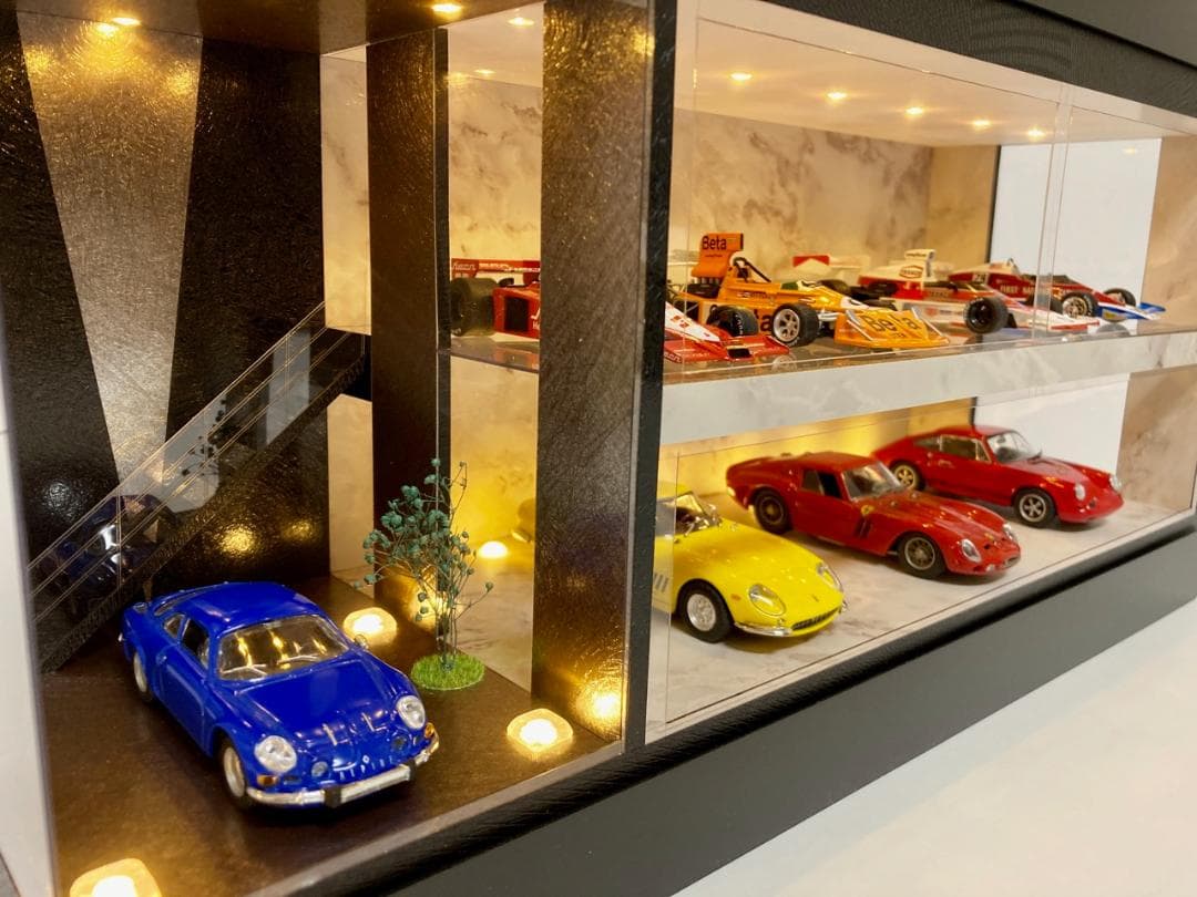 1/43仕様・Liberty Walk風・2層式ディスプレーBOX/ネオジオラマ