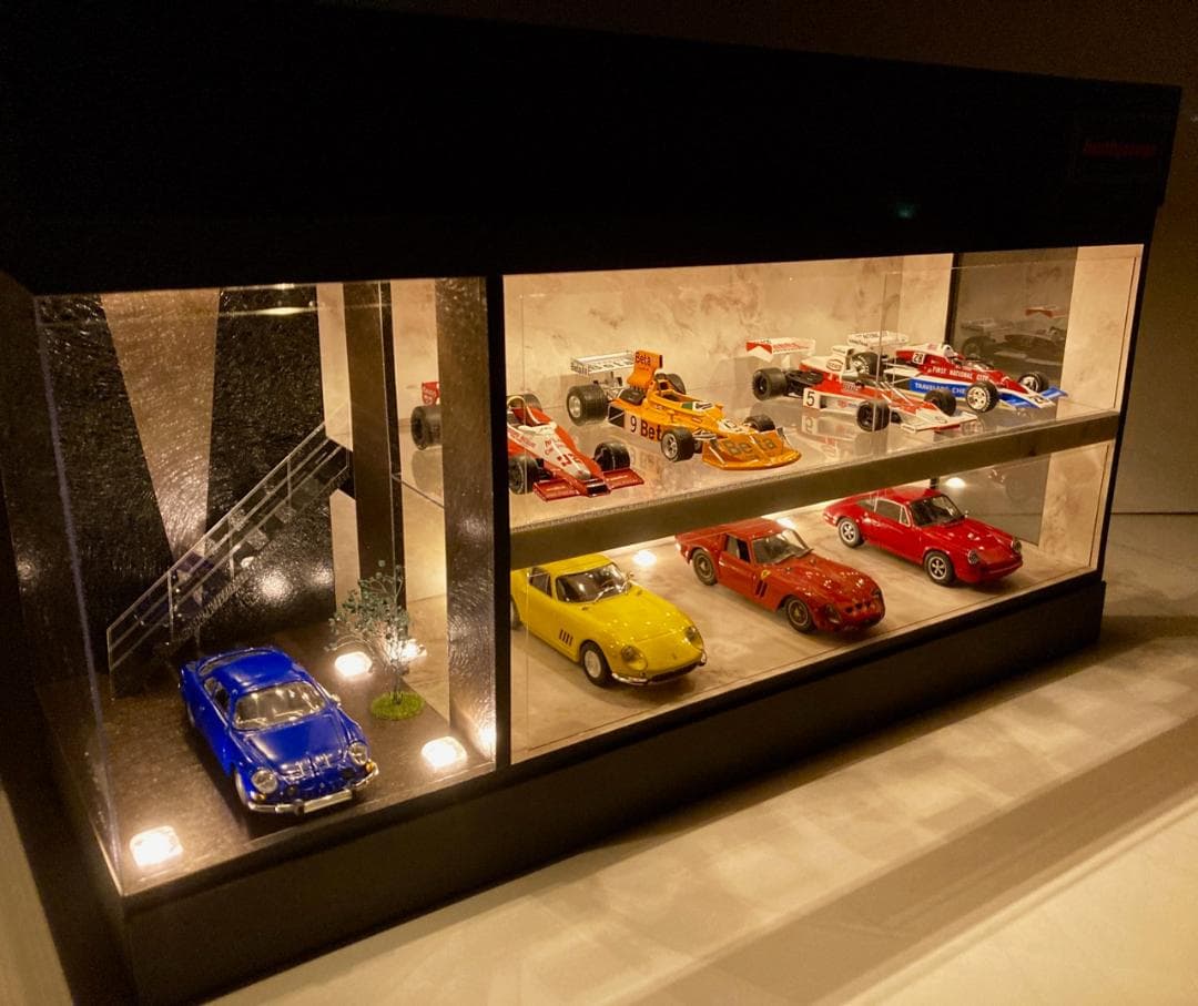 1/43仕様・Liberty Walk風・2層式ディスプレーBOX/ネオジオラマ