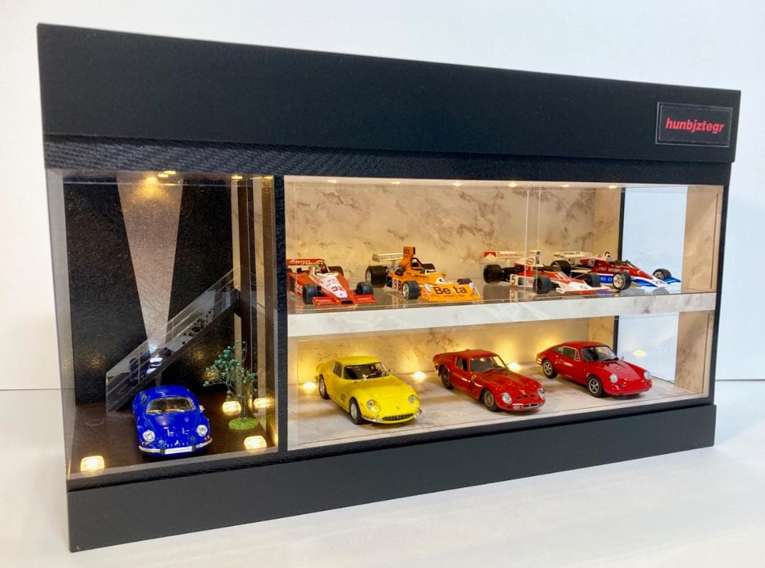 1/43仕様・Liberty Walk風・2層式ディスプレーBOX/ネオジオラマ