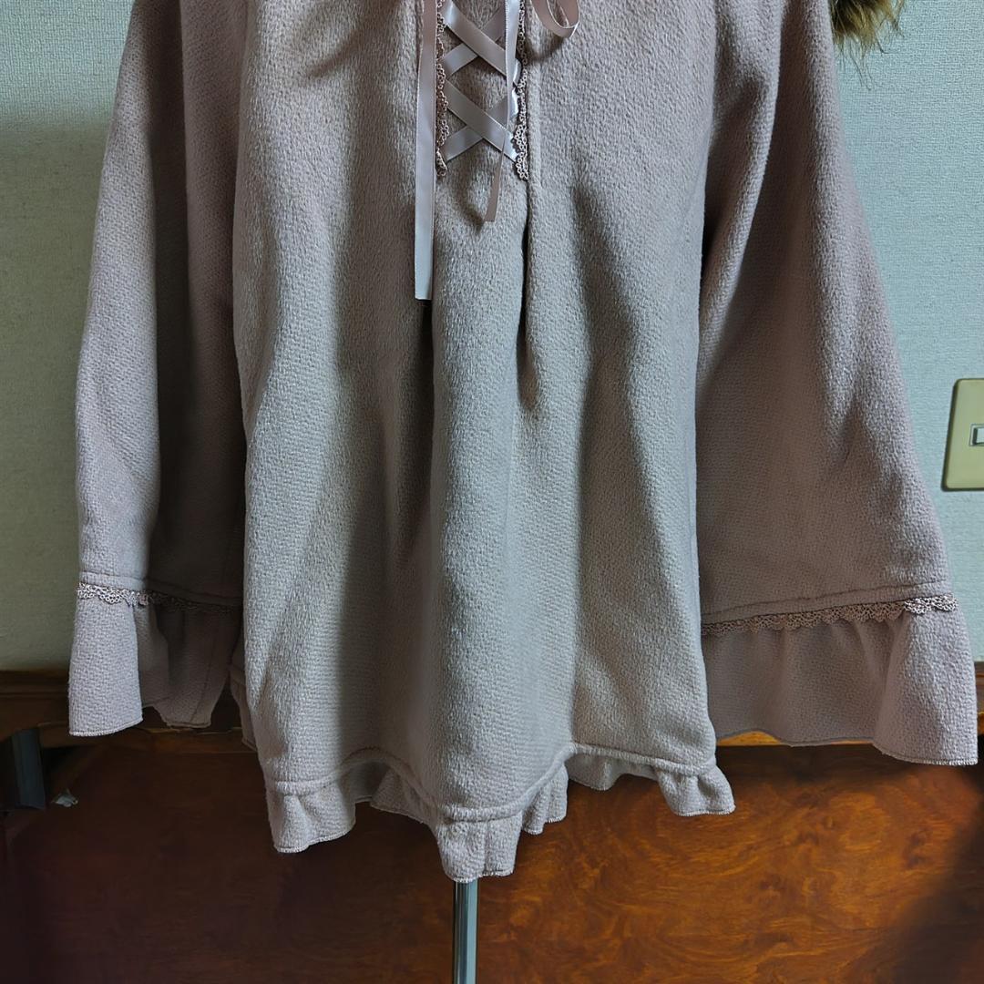 新品タグ付き　axes femme　フーテッドポンチョコート