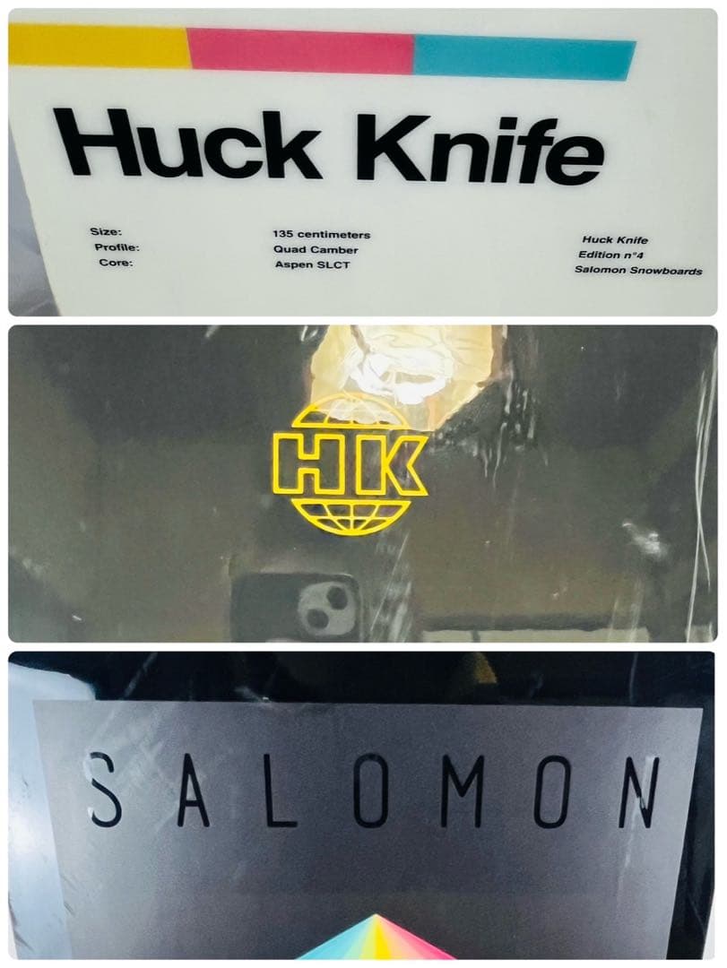 【良品】 SALOMON Huck knife 135cm スノーボード