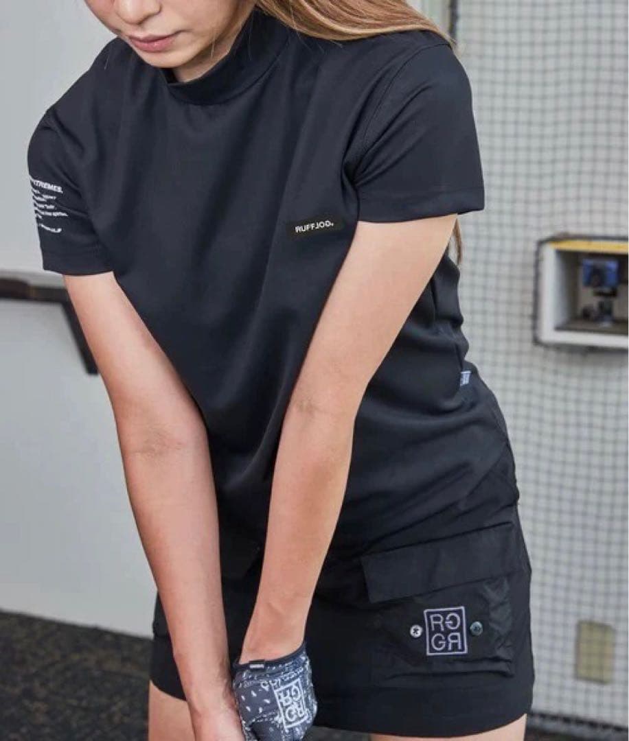 RUFFLOG ラフロッグ　モックネック　　TEE サイズM