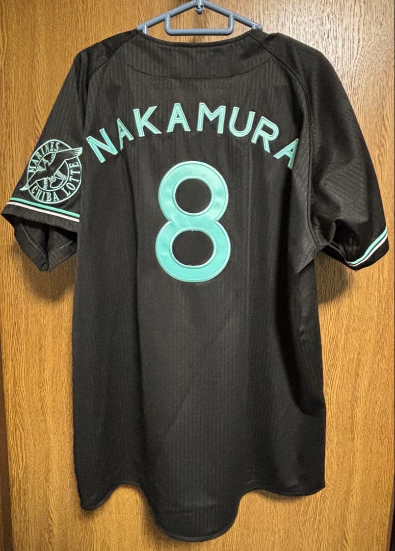 【未着用】千葉ロッテマリーンズ BSW2021ユニフォーム 中村奨吾 #8