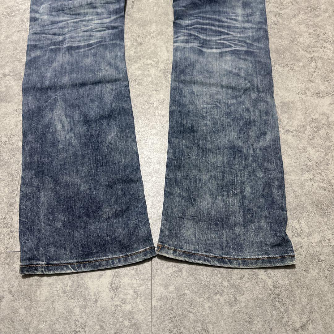 00s【archive】グランジデニムパンツ/Y2K/鬼ヒゲ/ハチノス/ギャル男