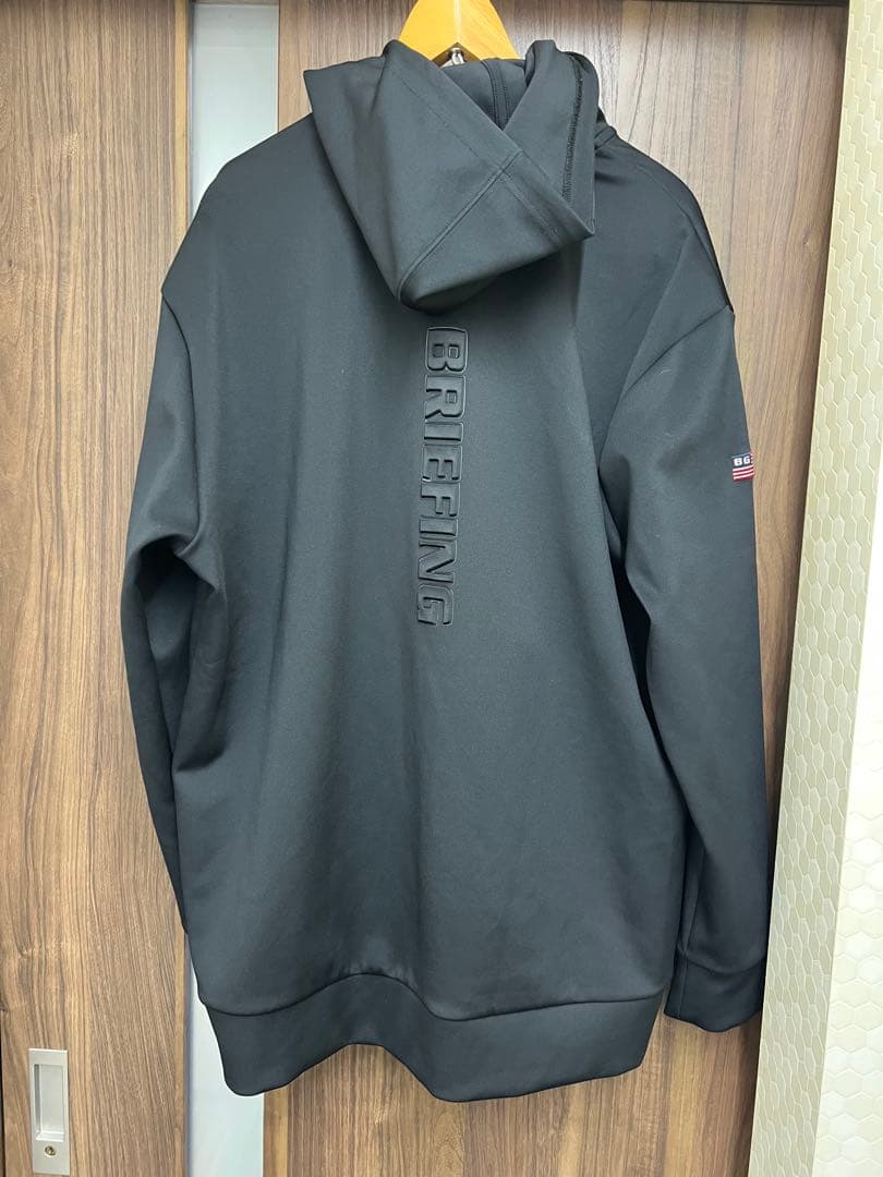 BRIEFING フルジップ フード付きトレーナー 2XL 黒