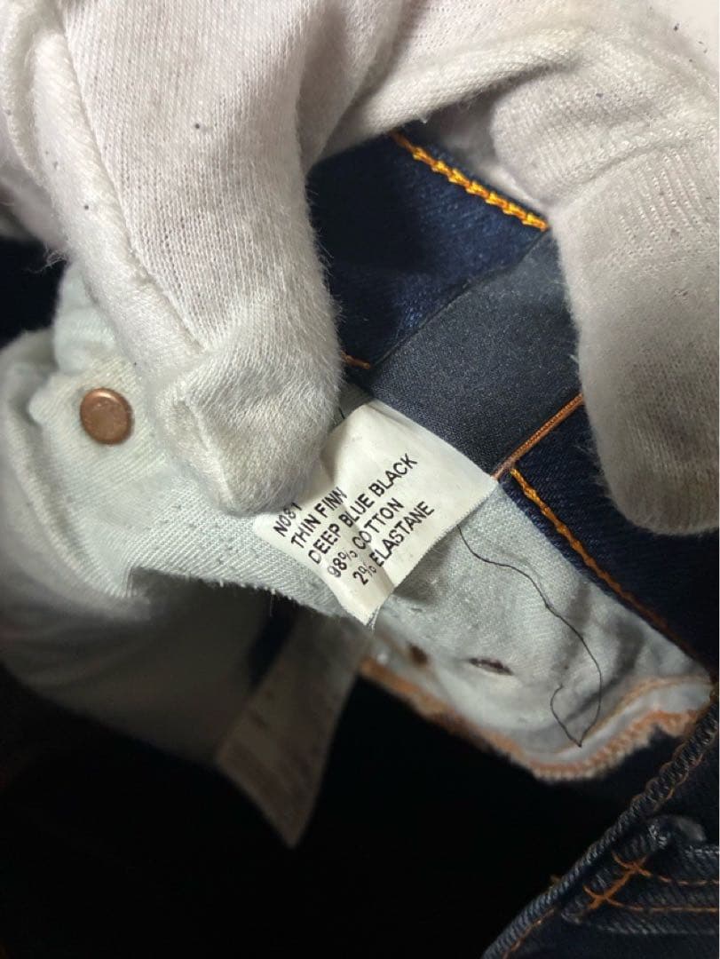 ヌーディージーンズ THIN FINN シンフィン W34 L32 DEEP