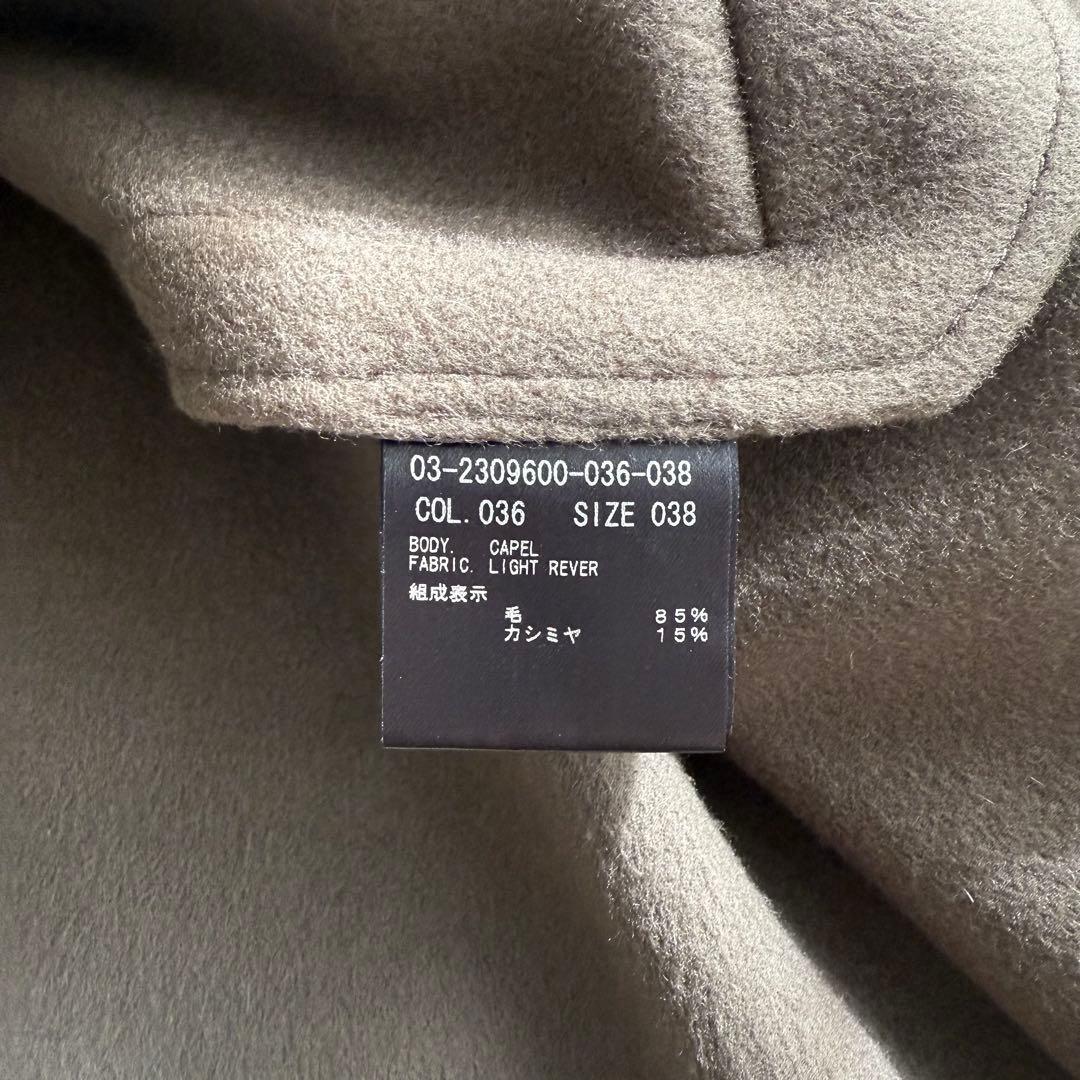 美品✨近年モデルセオリーリュクス　カシミヤ　ケープコート ノーカラー グレージュ