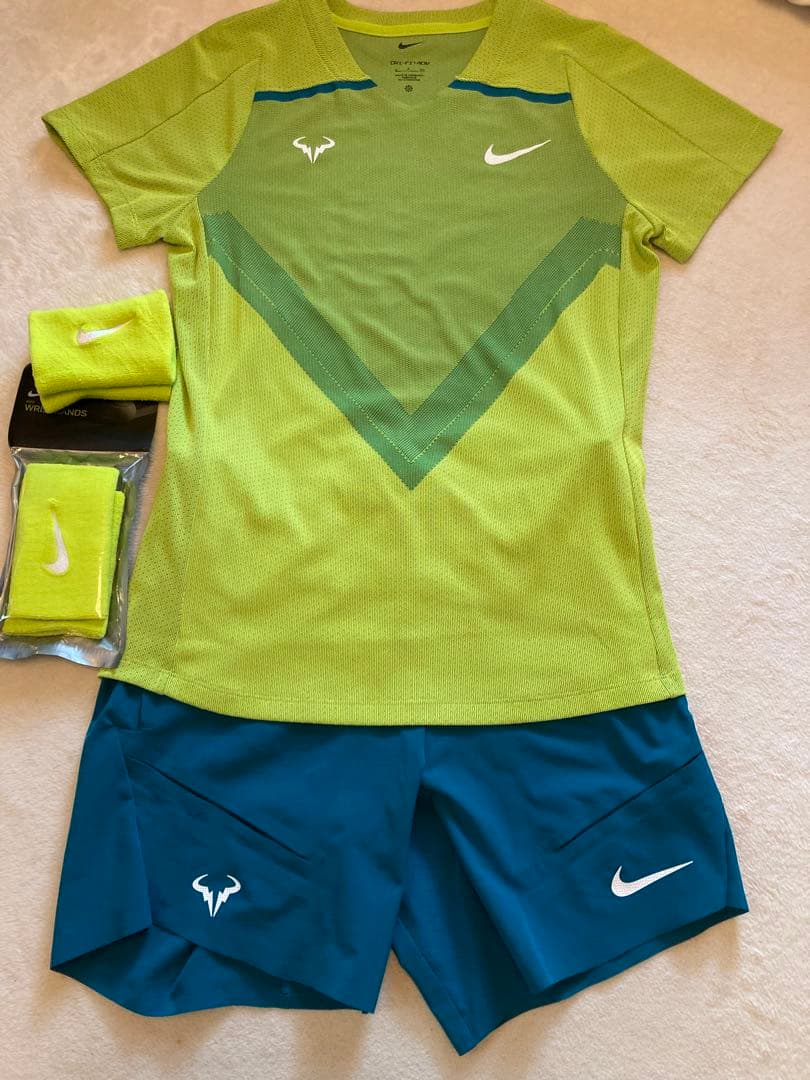 値下げ【ナダル】14回目大会制覇 2022全仏最終優勝着用ウェア類一式