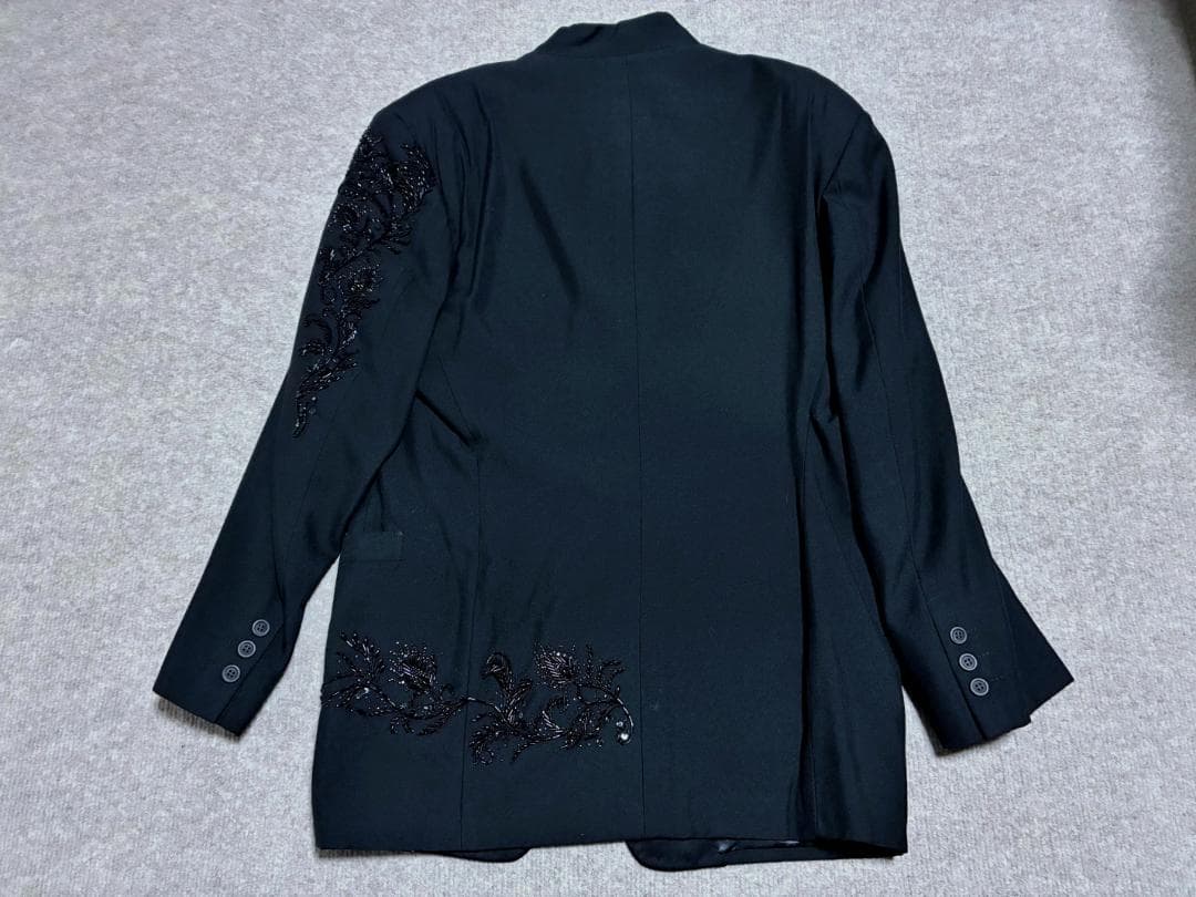 ◆FICCE UOMO ヨシユキコニシ ビーズ装飾マオカラ―ジャケット/美品◆
