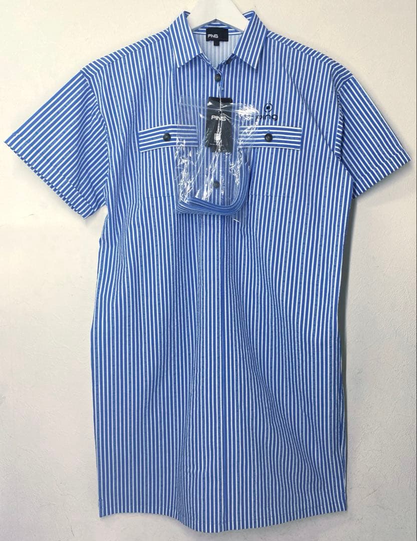 新品 PING ピン ストレッチ サッカー 半袖 ワンピース チュニック ゴルフ