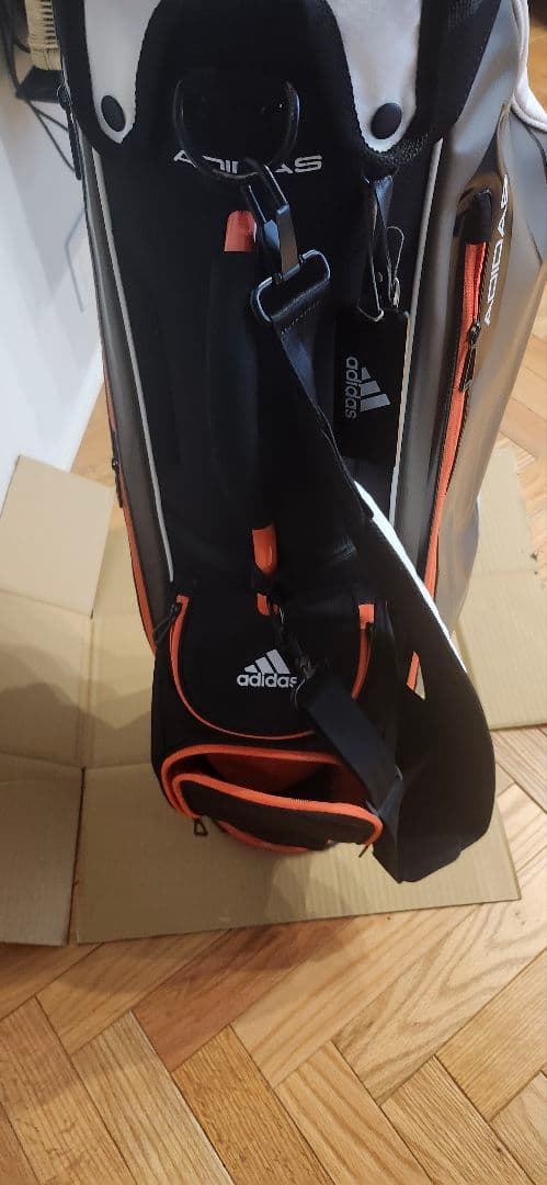 レンさん用adidas ゴルフキャディバッグ ブラック/オレンジ